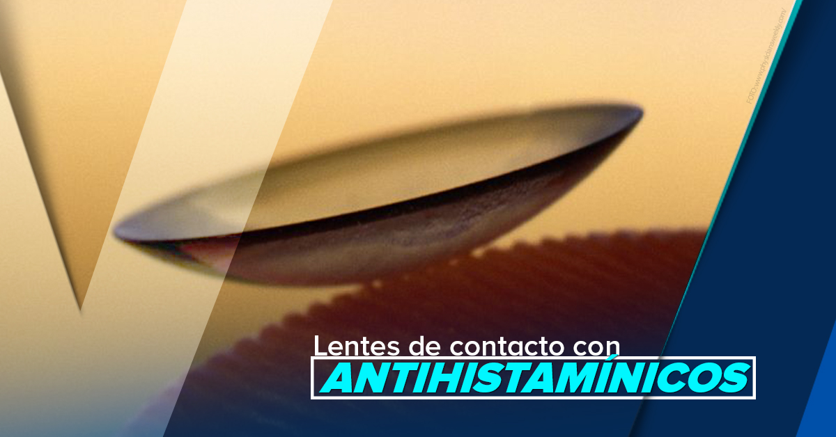 Lentes de contacto con antihistamínicos