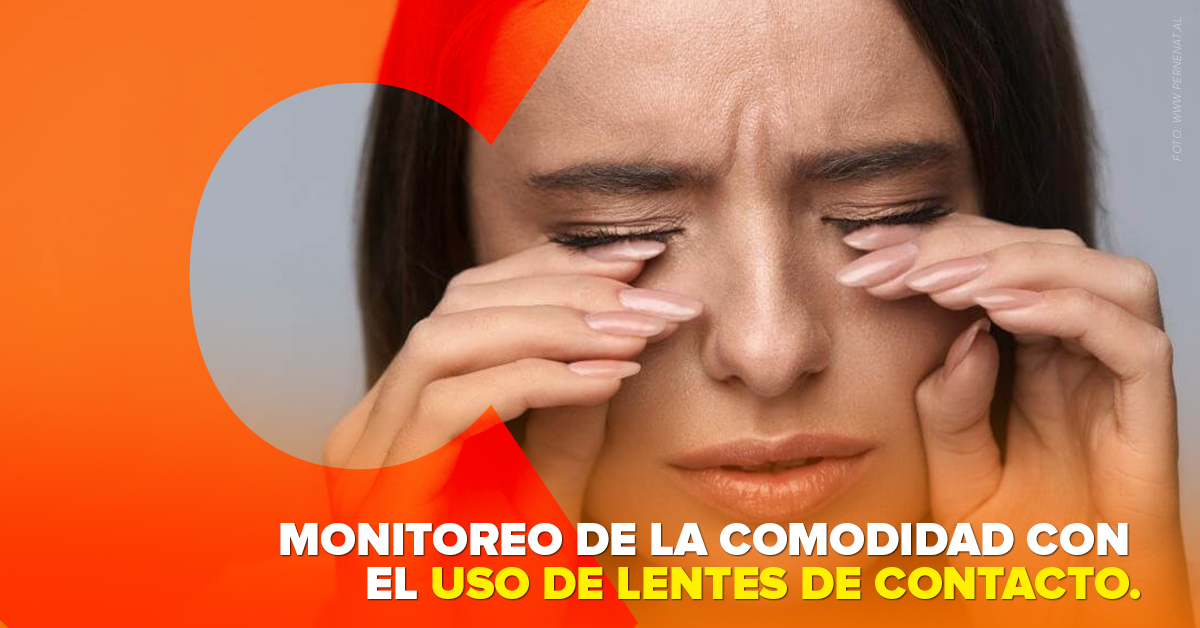 Monitoreo de la comodidad con el uso de lentes de contacto