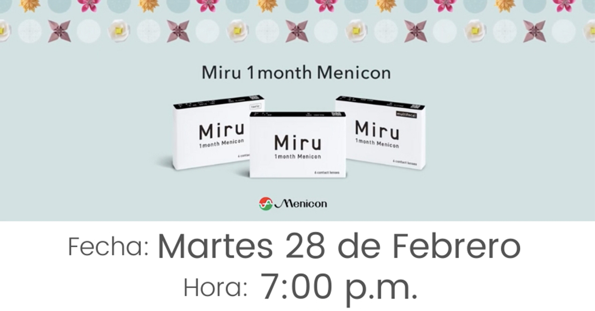 Webinar Descubre la Familia Miru 1 Month