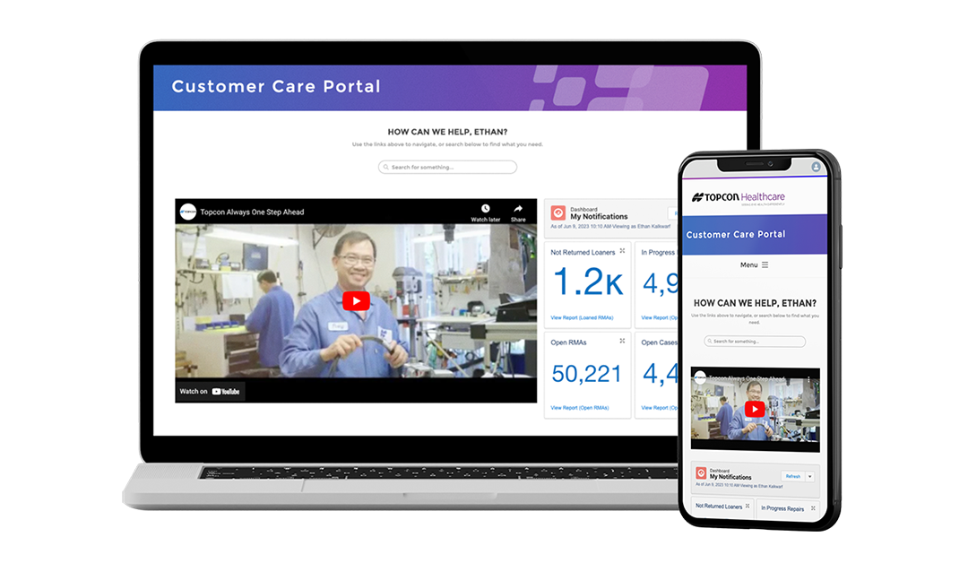 Topcon Healthcare lanza un portal de atención al cliente