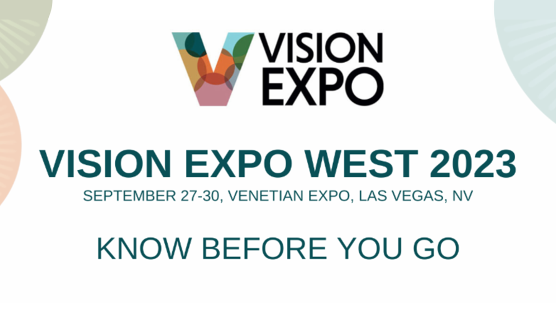 Información importante de Vision Expo west