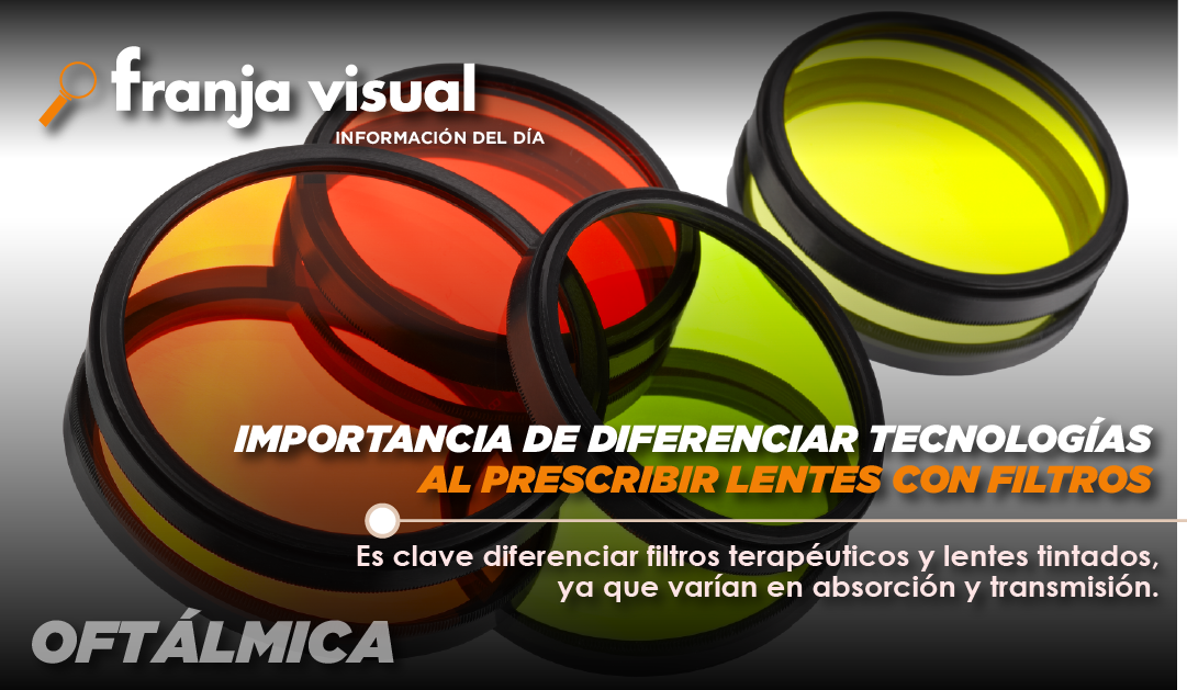 Importancia de diferenciar tecnologías al prescribir lentes con filtros