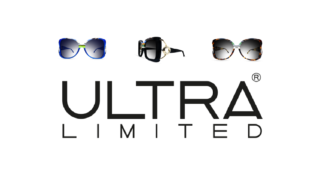 Ultra Limited logo with three sunglasses displayed above it.